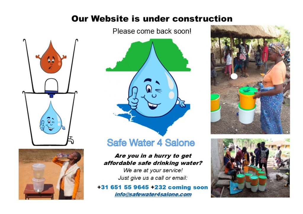 SafeWater4Salone home page
